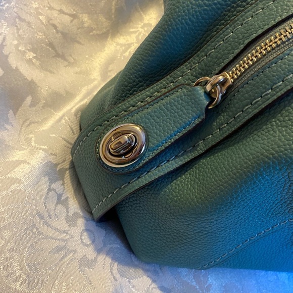 Coach Eddie shoulder bag in blue/green - Picture 6 of 9